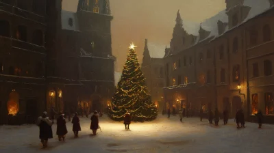 Christmas in Medieval Town