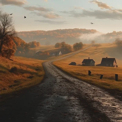 Rural Autumn Road