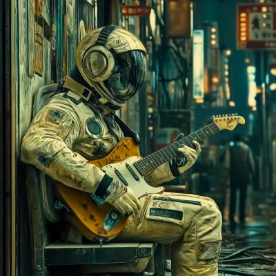 Guitarist in Alien City