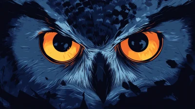 Closeup of Great Gray Owl