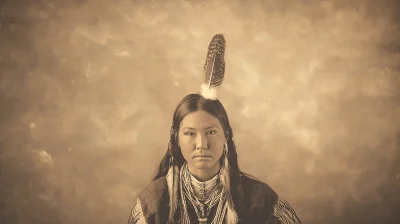 Historical Portrait of Native American Woman