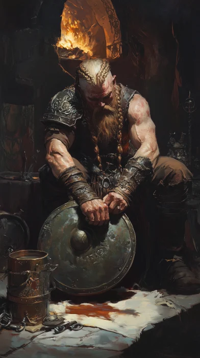 Meditative Dwarf Warrior