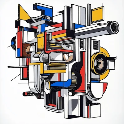 Geometric Machine Drawing