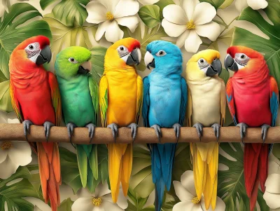 Parrots in Paradise