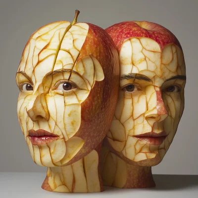 Photorealistic Apple Faces