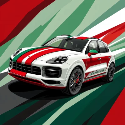 Porsche Cayenne Illustration