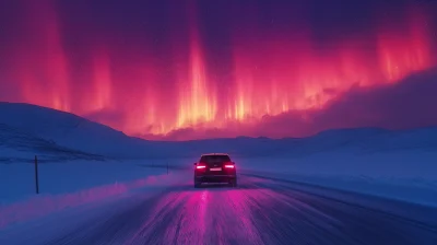 Winter Night Drive