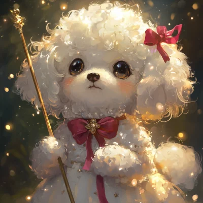 Cute Bichon with Magic