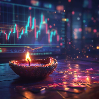 Diwali Celebration with Trading Charts