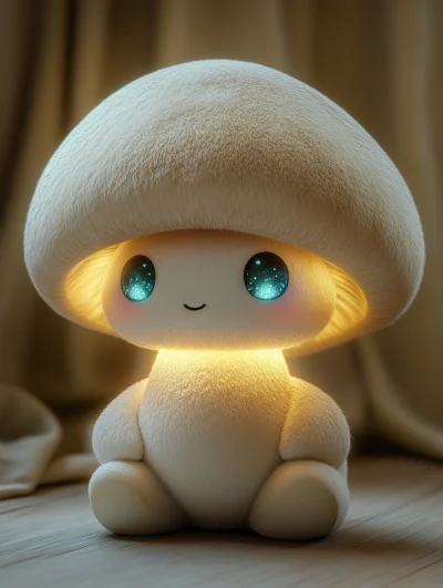 Cute Cartoon Mushroom Creature