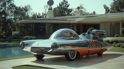 Retro Futuristic Car Concept