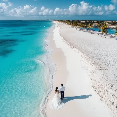 Couple Eloping on the Beach