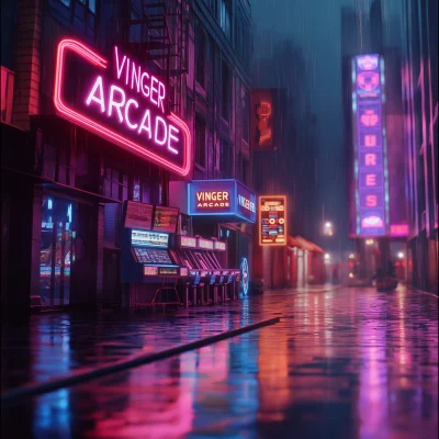 Synthwave City at Night