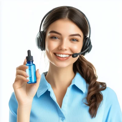 Smiling Customer Service Representative