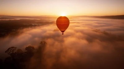 Balloon in the Clouds