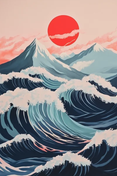 Japanese Ocean Waves