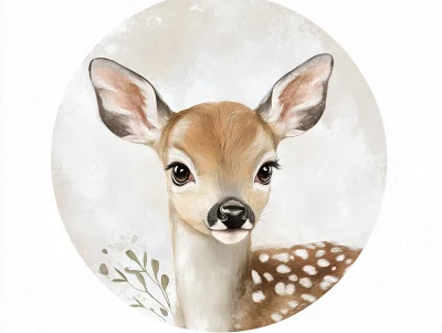 Cute Deer Vector Art