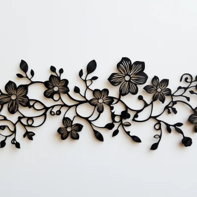 Black and White Decorative Trim