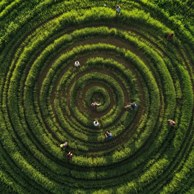 Working in the Crop Field