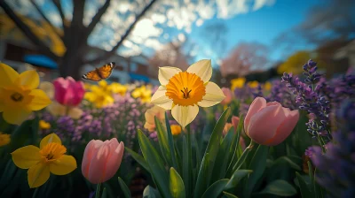 Vibrant Meadow in Spring