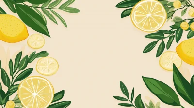 Tea Tree and Lemon Illustration