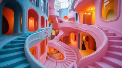 Colorful Maze Play Area