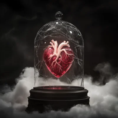 Crimson Crystal Heart