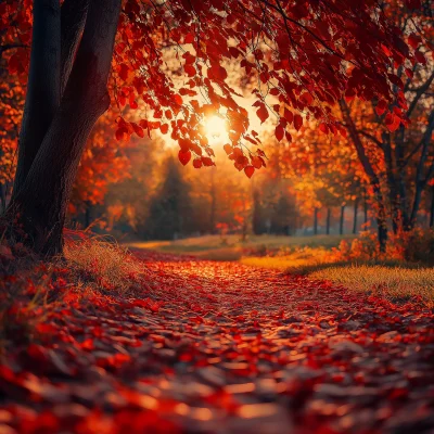 Vibrant Autumn Scene