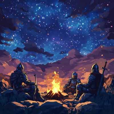 Knights by the Campfire