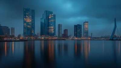 Port of Rotterdam at Night