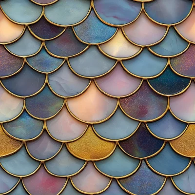 Iridescent Mermaid Scales Pattern