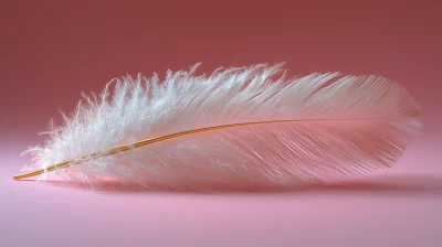 Elegant White Feather