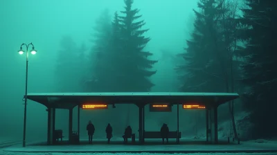 Eerie Public Transport Stop