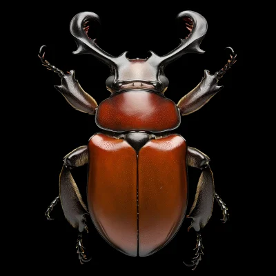 Pinned African Rhino Beetle