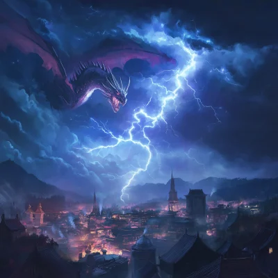 Dragon Storm in the Sky