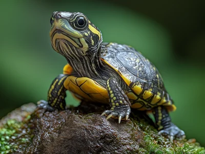 Turtle in a Serene Angle