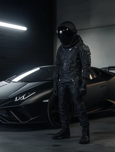 Spacesuit and Lamborghini