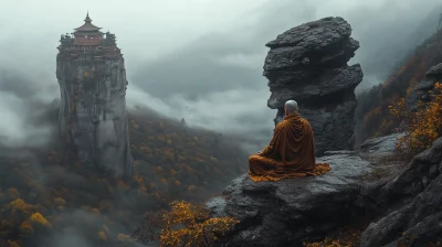 Monk in Meditation