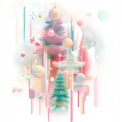 Pastel Christmas Illustration