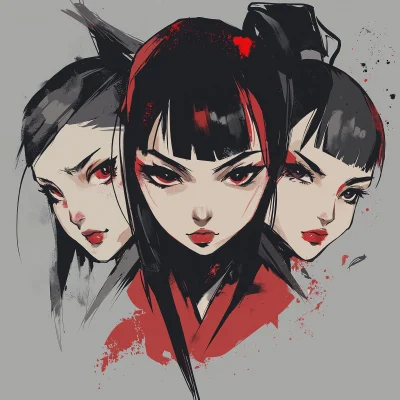 Anime Faces Illustration