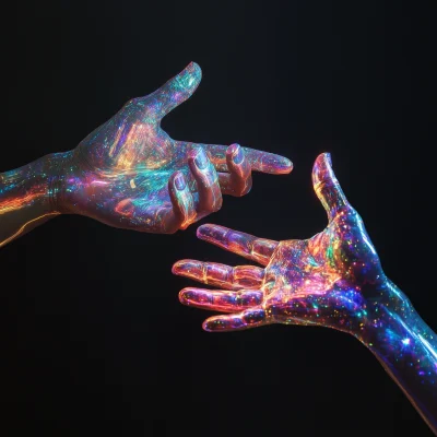 Holographic Hands Reaching Out