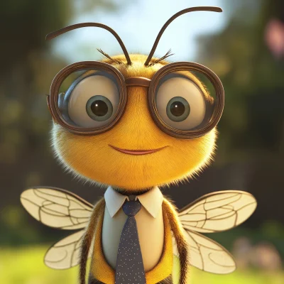 Pixar Style Bee Character