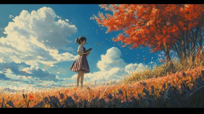 Vibrant Anime Landscape