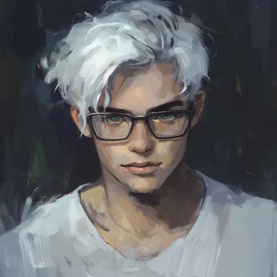 Young College Character Portrait