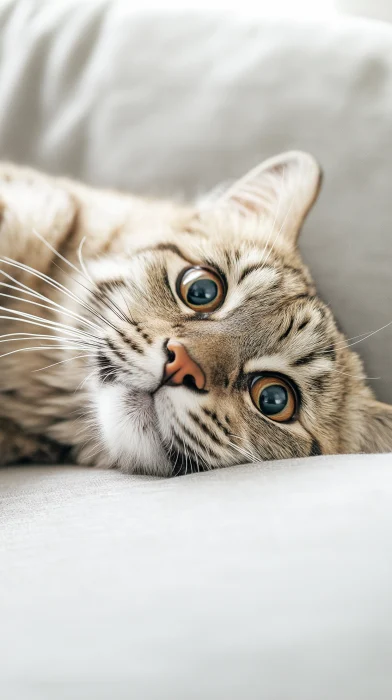 Cute Tiger on Sofa