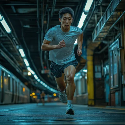 Urban Runner in Motion