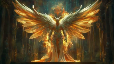 Majestic Male Cherubim Angel