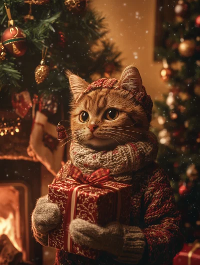 Christmas Cat Celebration