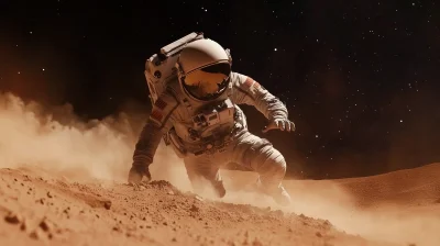 Astronaut on Mars