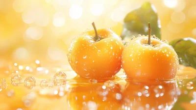 Surreal Persimmon Still Life